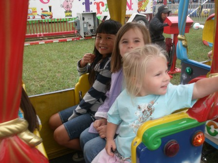 Kasen on rides at the Coffee County fair